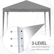 Image of a grey 3m x 3m pop up gazebo