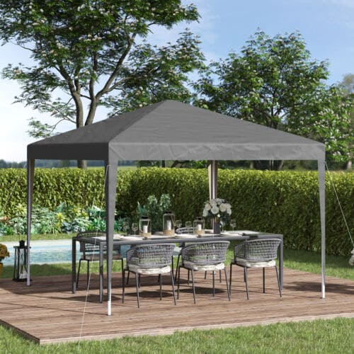 Image of a grey 3m x 3m pop up gazebo