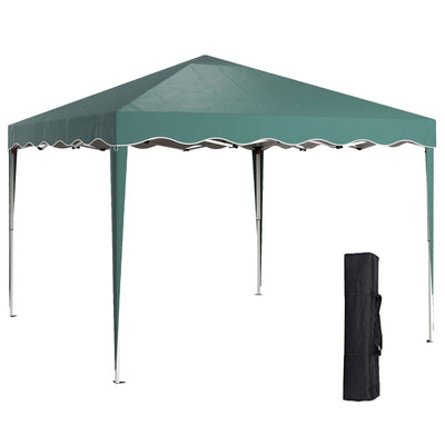 3x3m Pop Up Gazebo For Outdoor Events With Adjustable Height Legs Outsunny