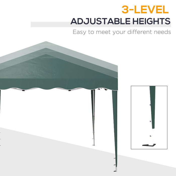 Pop Up Gazebo, 3x3m - Green