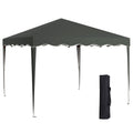 3x3m Pop Up Gazebo For Outdoor Events With Adjustable Height Legs Outsunny
