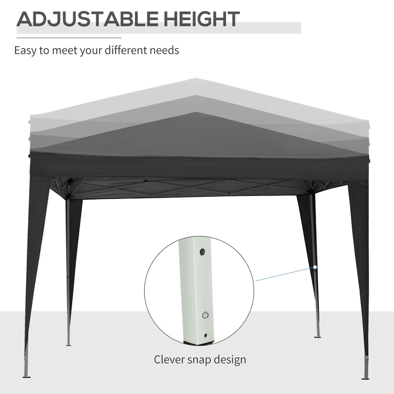 Pop Up Gazebo With Sides, 3x3m