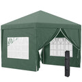 3x3m Pop Up Gazebo With Sides For Outdoor Events Outsunny