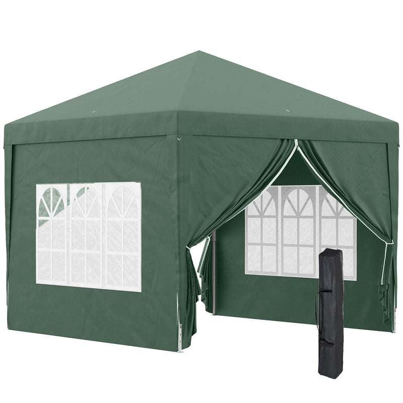 Pop Up Gazebo With Sides, 3x3m
