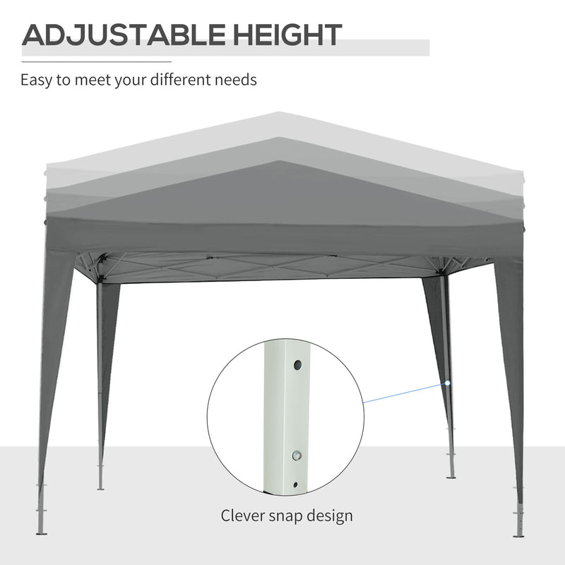 Pop Up Gazebo With Sides, 3x3m