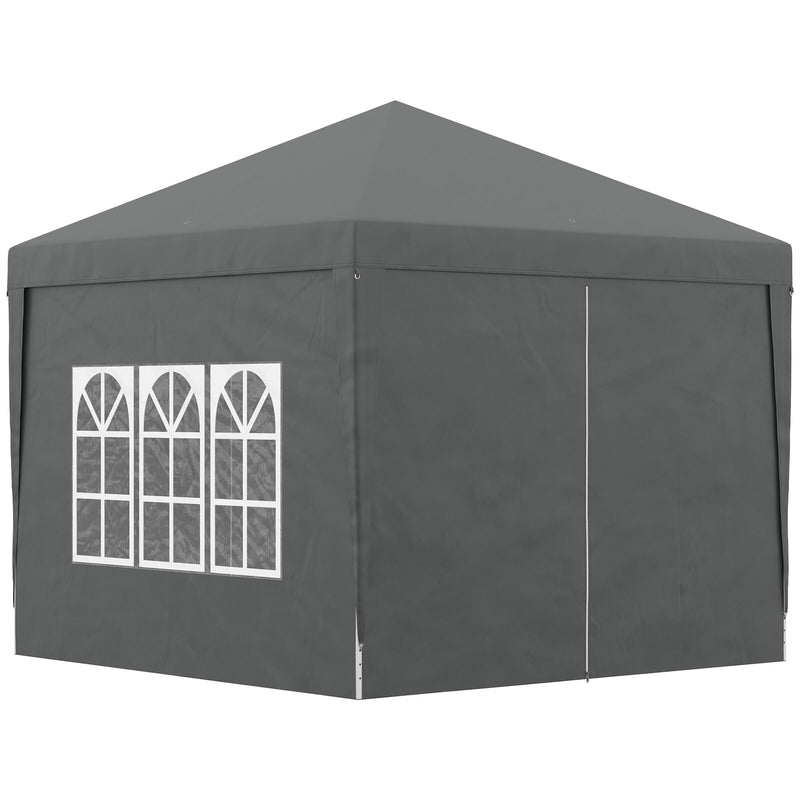 Pop Up Gazebo With Sides, 3x3m