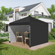 Image of a black 3m x 3m Pop Up Gazebo With Sides