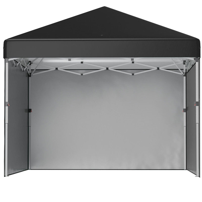 Image of a black 3m x 3m Pop Up Gazebo With Sides