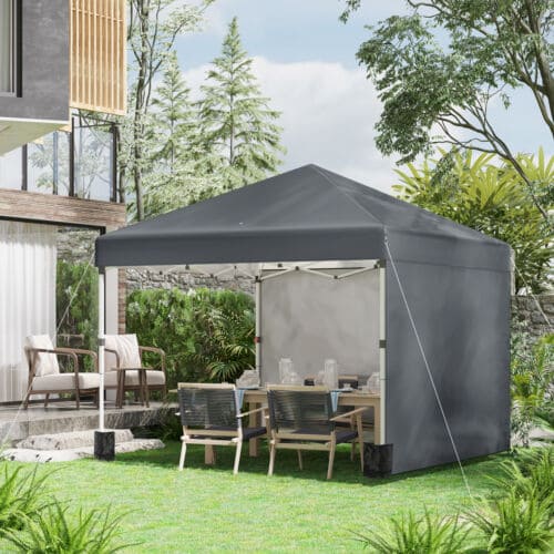 Image of a grey 3m x 3m Pop Up Gazebo