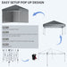 Image of a grey 3m x 3m Pop Up Gazebo