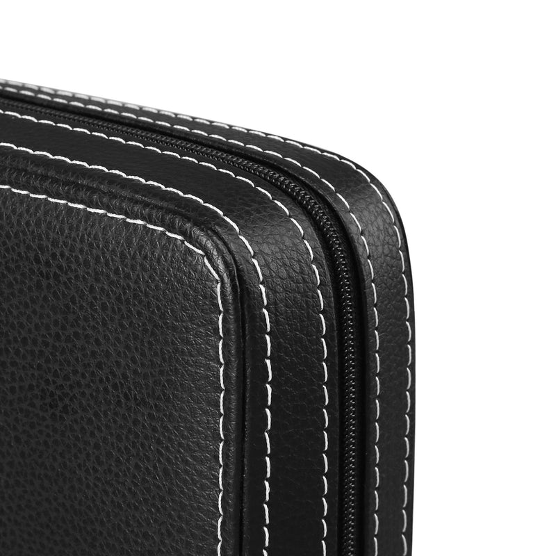 Watch travel case packed inside a suitcase