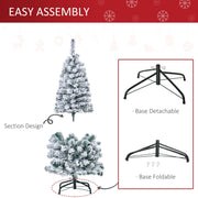 4ft tree sectional design with detachable and foldable metal base