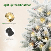 Feature graphic of lit flocked branches with a battery box and timer