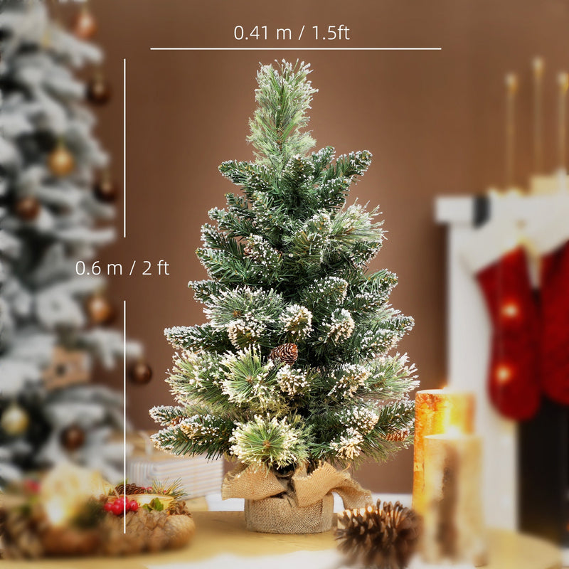 Dimensions diagram showing the mini tree at 60 cm high and 41 cm wide