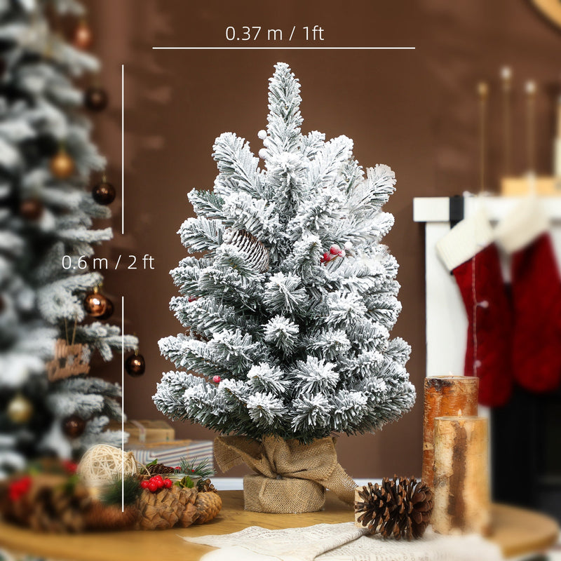 Dimensions diagram showing the mini tree at 60 cm high and 37 cm wide