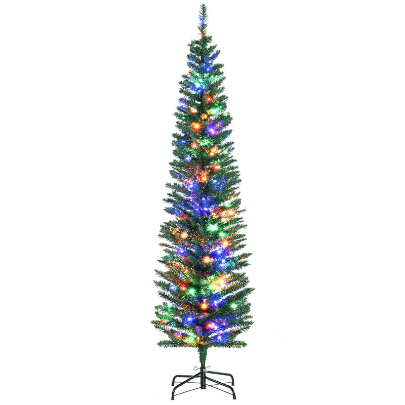 Second studio photo of the pre-lit pencil tree on a plain white background
