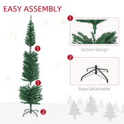 Assembly diagram showing the tree in sections with a detachable base