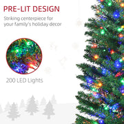Close-up of multicoloured LED lights with a callout for 200 LED lights
