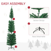 Assembly diagram showing the tree in sections with a detachable base