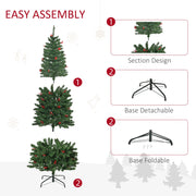 6ft tree in three sections with detachable and foldable base