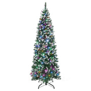 Second studio photo of the slim pre-lit tree on a plain white background