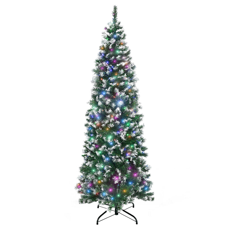 Second studio photo of the slim pre-lit tree on a plain white background
