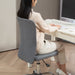 Grey Armless Swivel Office Chair with Adjustable Height for Home or Office by HOMCOM