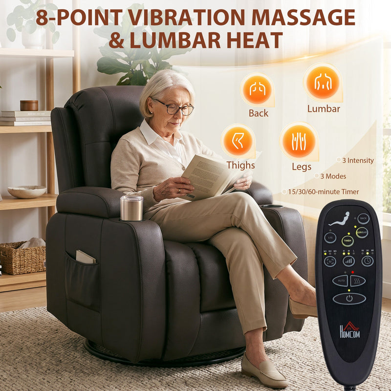 Diagram of the 8-point vibration massage zones and remote control