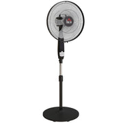 Pedestal Fan with Remote Control for Adjustable Cooling in Home or Office Black AOSOM