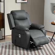Power Lift Recliner Chair with Massage and Heat for Elderly with Remote Control Dark Grey