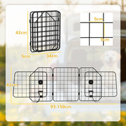 Adjustable Dog Guard for Cars and Vans 93-150cm Secure Barrier by PawHut PawHut