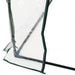 Set of 2 Clear Tunnel Greenhouses with Roll-up Door Steel Frame and Plastic Cover by Outsunny