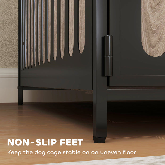 Extra Large Indoor Dog Crate with Anti-Chew Mesh and Secure Door by PawHut
