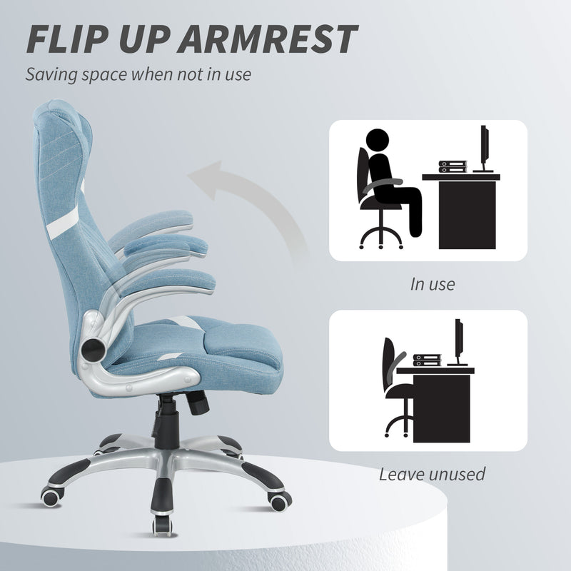 Ergonomic Home Office Chair with Adjustable Height and Tilt Function for Comfort Blue