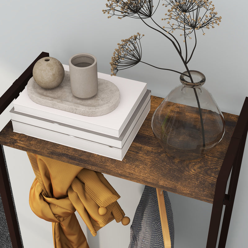 Compact Clothes Rail With Storage Drawers and Top Shelf For Bedrooms, White