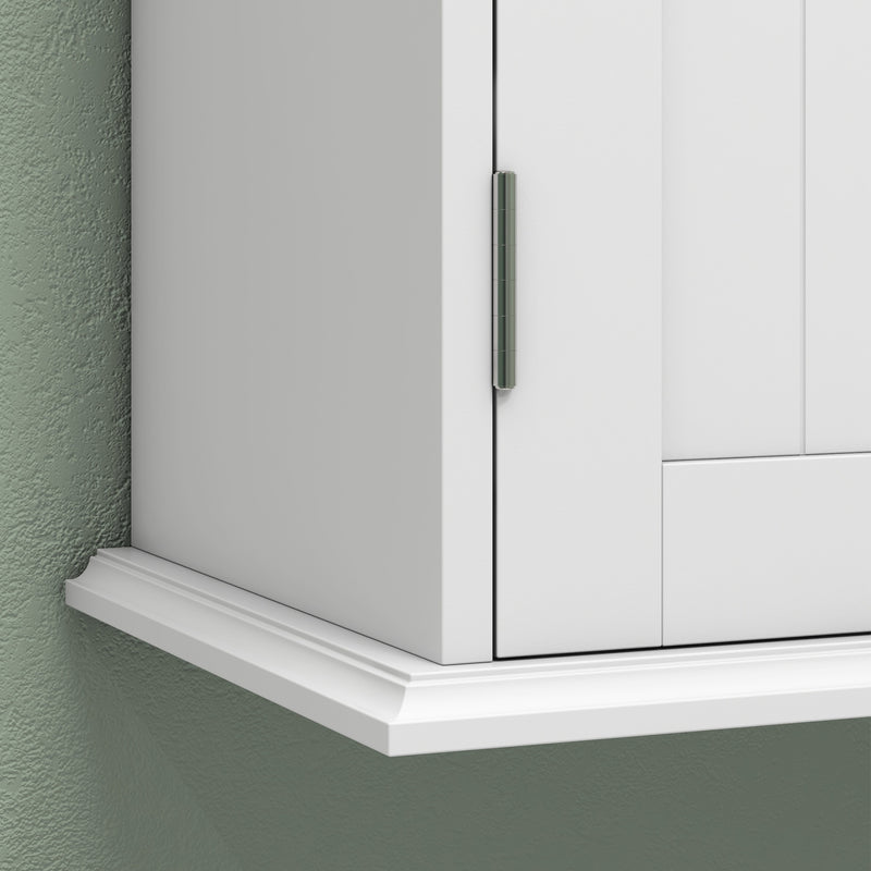 Bathroom Wall Cabinet with Adjustable Shelves for Extra Storage White