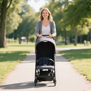 Lightweight Travel Pushchair With Reclining Seat And Storage Basket For Toddlers Dark Grey AOSOM