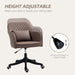 Brown Microfibre Office Chair With Massage Lumbar Pillow and Wheels by Vinsetto