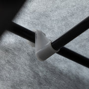 Dark Grey Fabric Portable Wardrobe with 8 Shelves and 2 Hanging Rods by HOMCOM