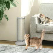 Grey 56cm Corner Cat Scratching Post with Sisal Pad for Claw Care by PawHut