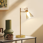 Modern Bedside Table Lamp With Adjustable Flower Head Ideal For Bedrooms And Studies Gold Tone