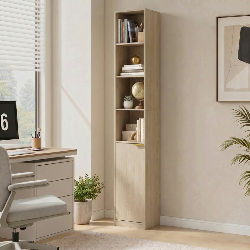 Corner Bookcase Oak Wood Effect - image 2