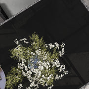 7 Seater Rattan Garden Dining Set With Cushions and Glass Top Table Charcoal Grey by Outsunny