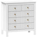 White Chest of Bedroom Drawers With Gold Legs Elegant Bedroom Storage by HOMCOM