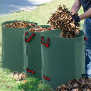 Set of 3 Heavy Duty 300L Garden Waste Bags with Handles Foldable and Reusable by Outsunny