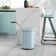 20L Metal Kitchen Pedal Bin With Modern Boxy Design by HOMCOM