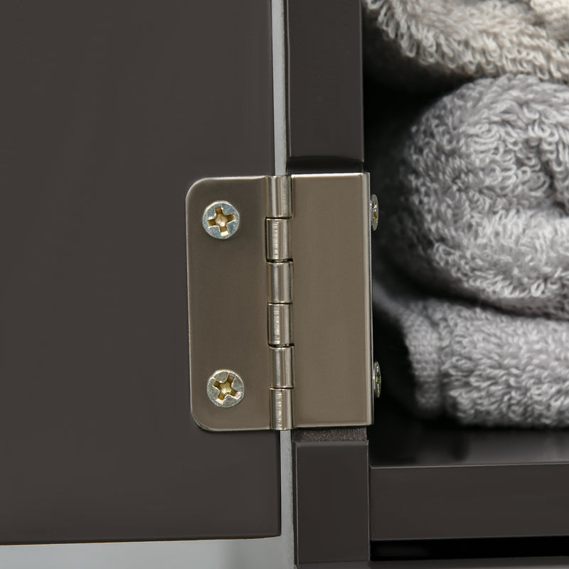 Tall Freestanding Bathroom Storage Cabinet With Shelves and Drawers Brown by HOMCOM