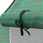 Walk In Greenhouse Cover Replacement with Roll Up Door and Mesh Windows for Garden Green