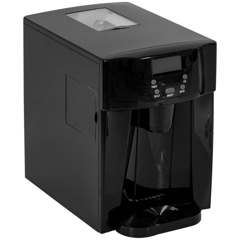 Countertop Ice Maker and Water Dispenser with 3L Tank and Fast Cube Making Black