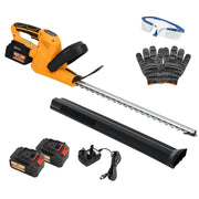 Cordless Electric Hedge Trimmer with 51cm Blade and 2 Batteries for Shrubs by Outsunny
